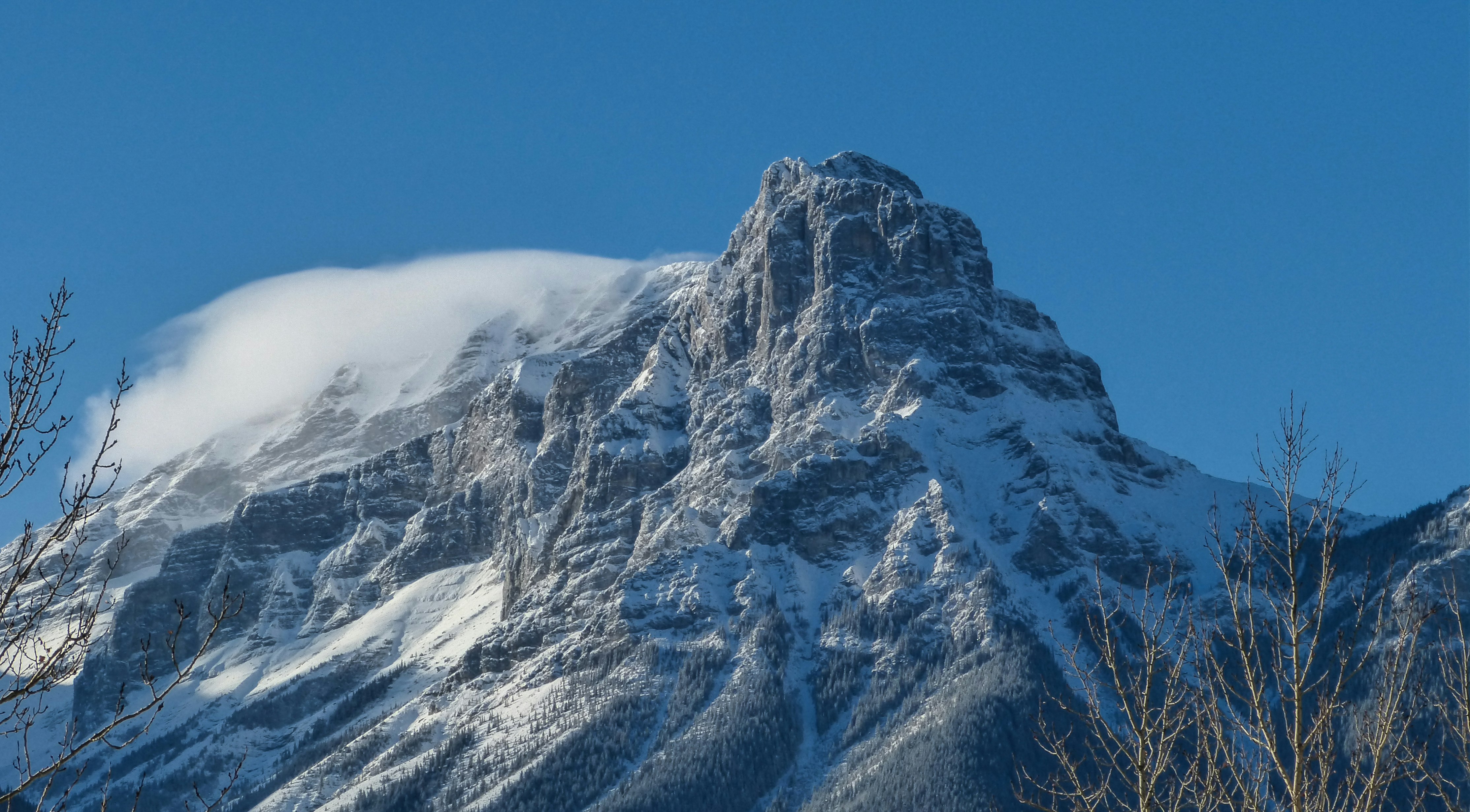 icy mountain scenery